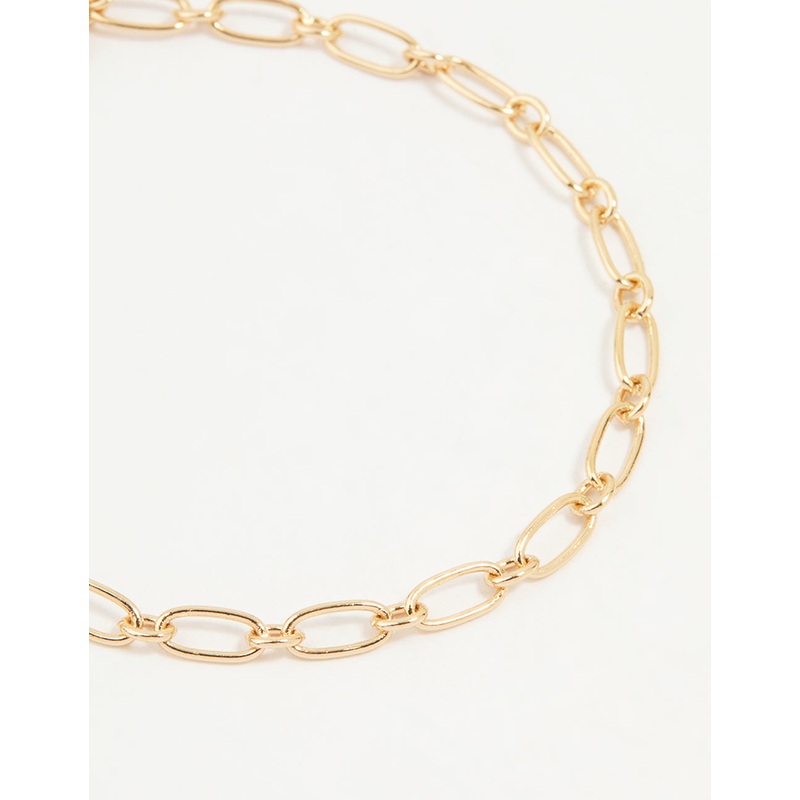 Gold Diamante Mixed Chain Heart Bracelets 3-Pack