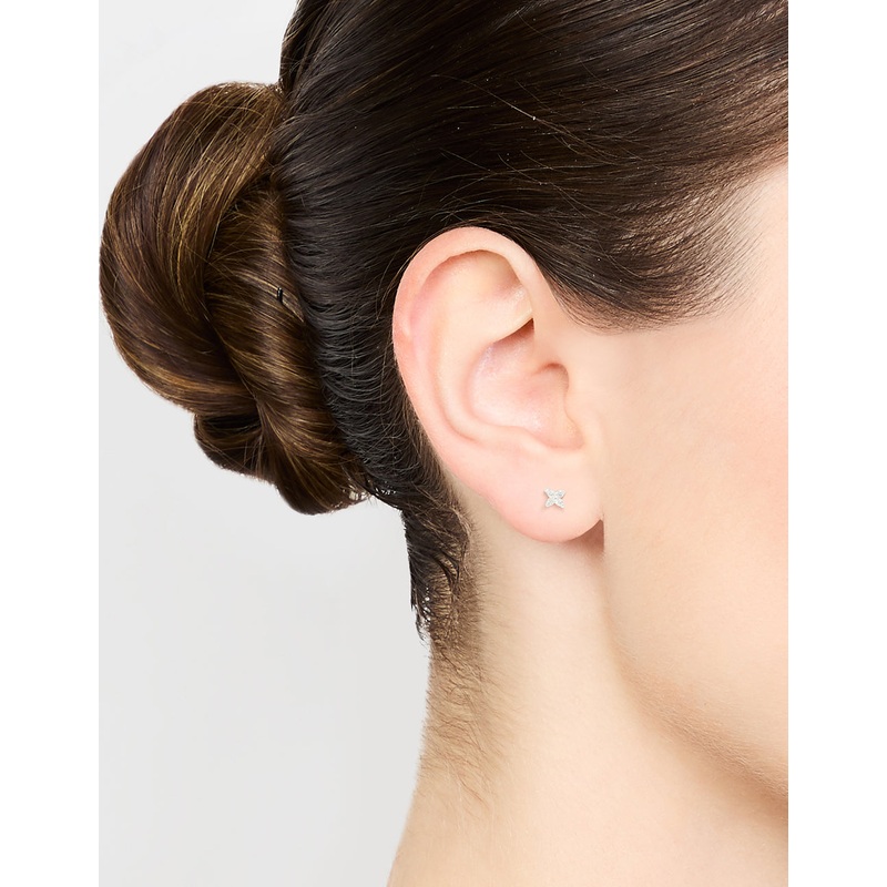 Sterling Silver Baby Flower Stud Earrings