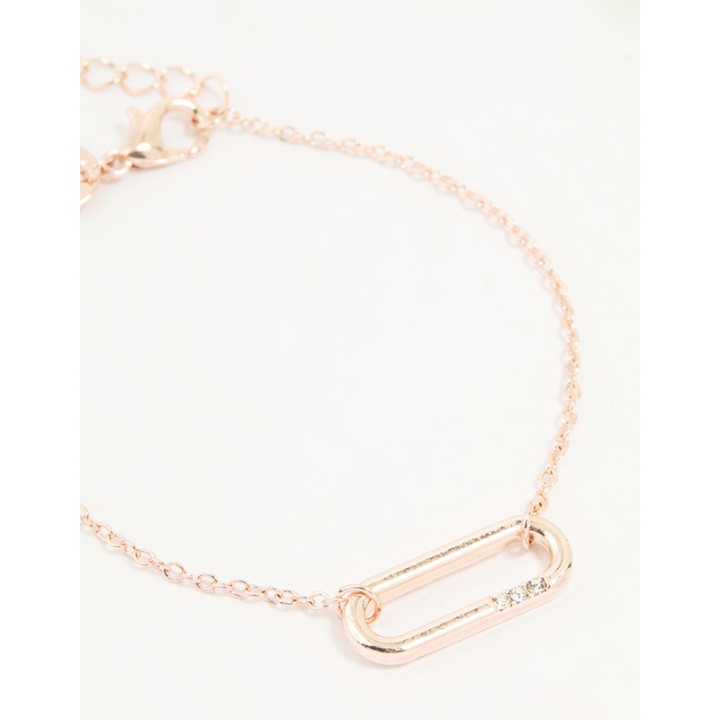 Mixed Metals Diamante Oval Centre Bracelets 3-Pack