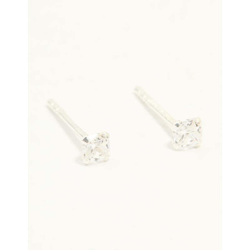 Sterling Silver Cubic Zirconia Marquise & Pear Drop Earrings