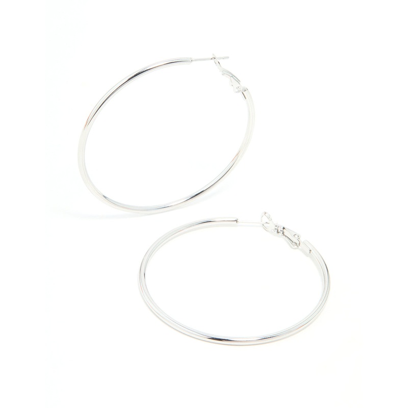 Surgical Steel Hoop Earrings 50 MM