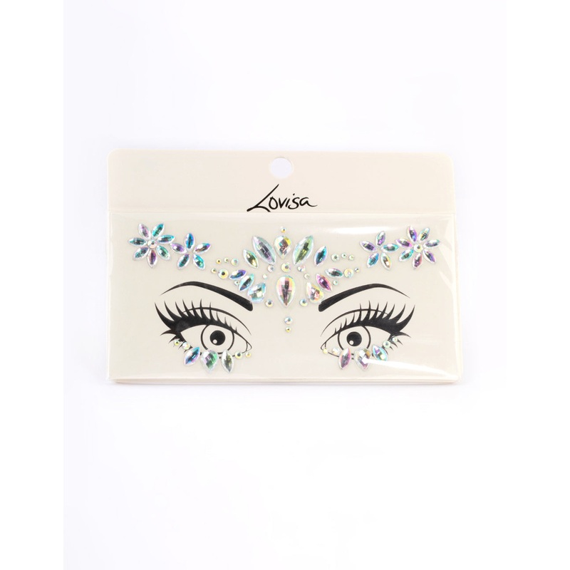 Iridescent Statement Face Jewels