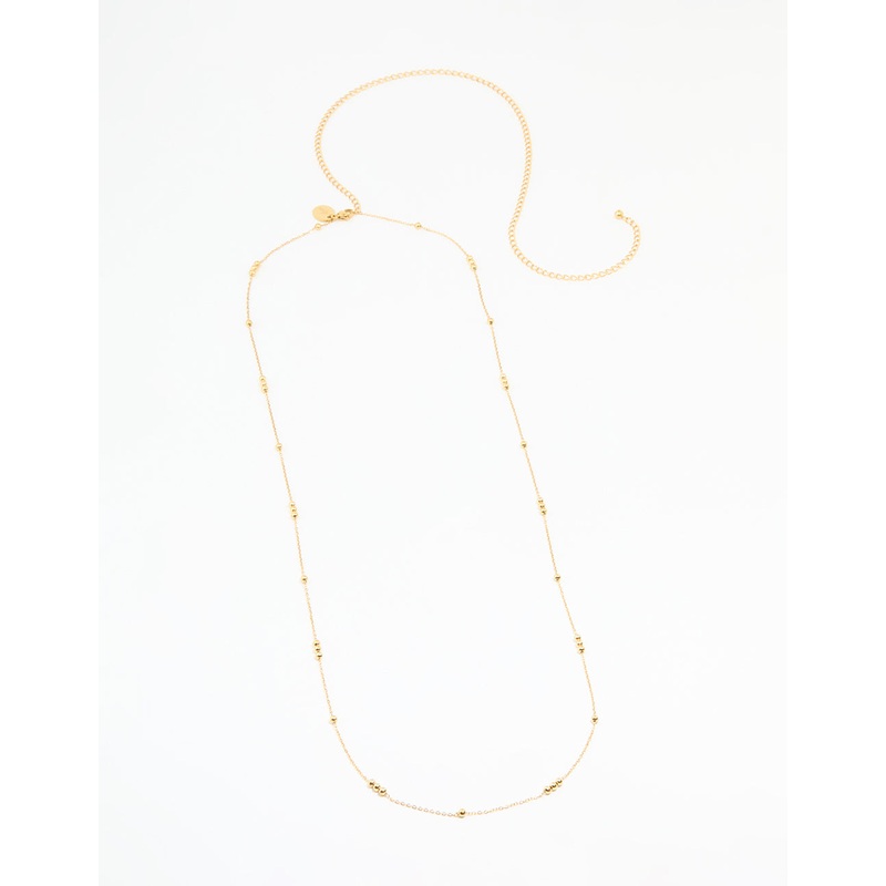 Waterproof Gold Plated Stainless Steel Beaded Waist Chain