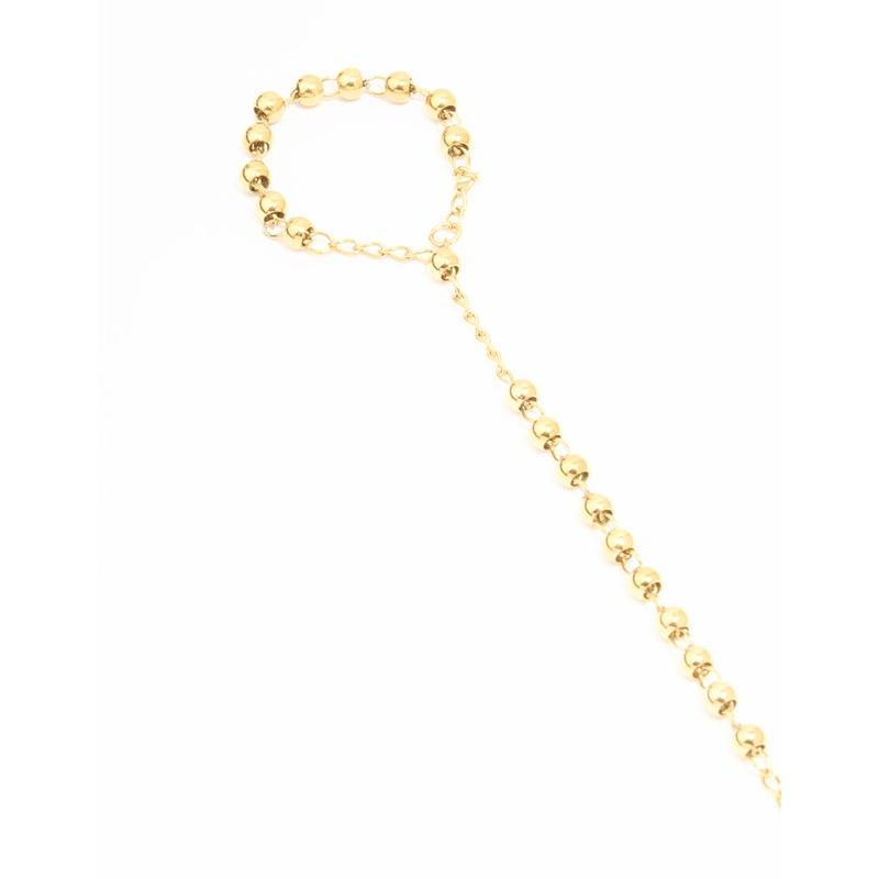 Waterproof Gold Plated Stainless Steel Discs Hand Chain