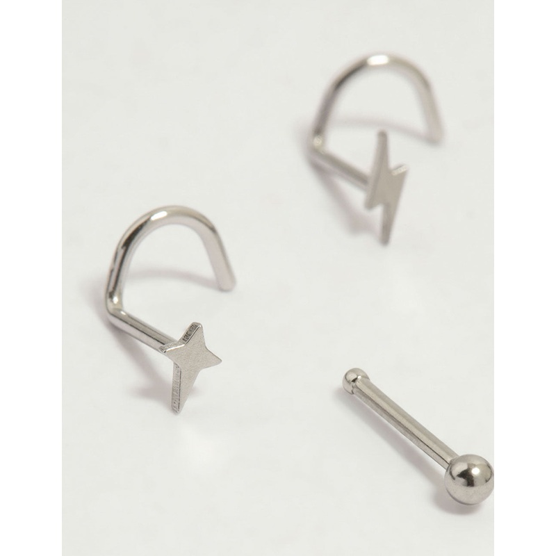 Surgical Steel Celestial Nose Stud 6-Pack