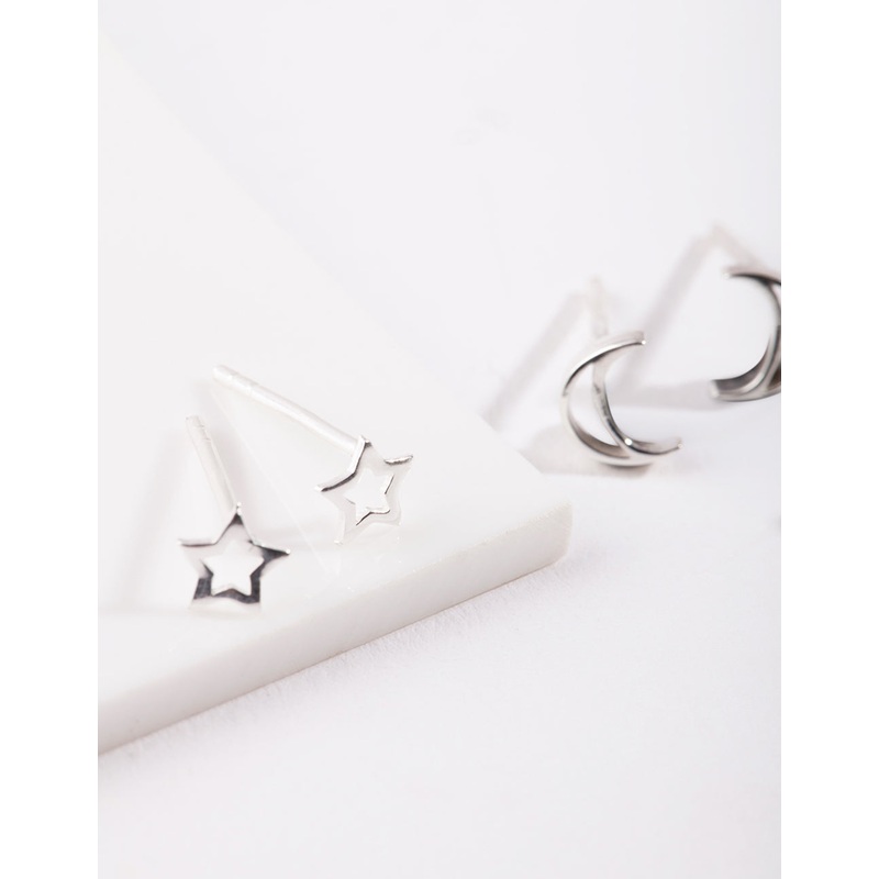 Sterling Silver Celestial Earring Pack