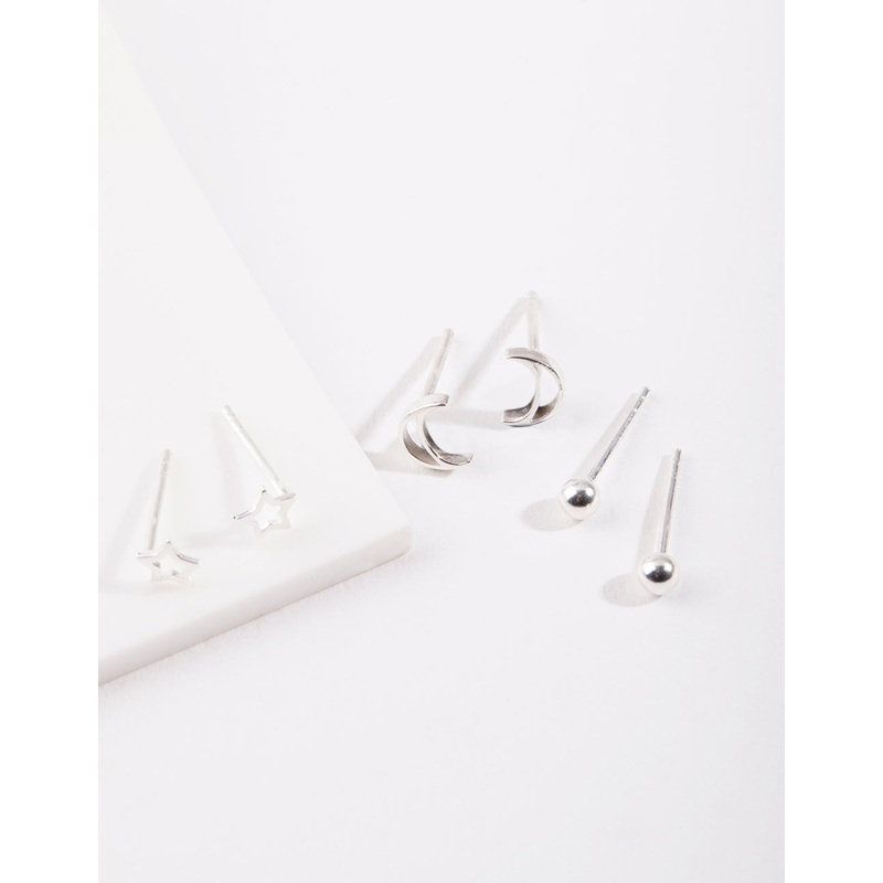 Sterling Silver Celestial Earring Pack