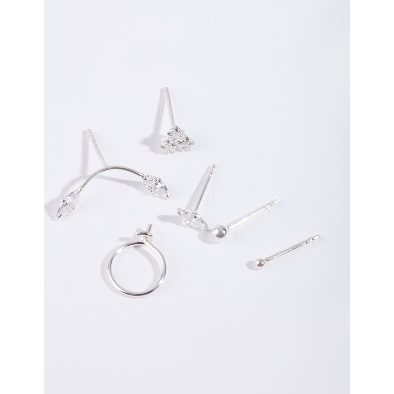 Mixed Metal Heart Earring Pack