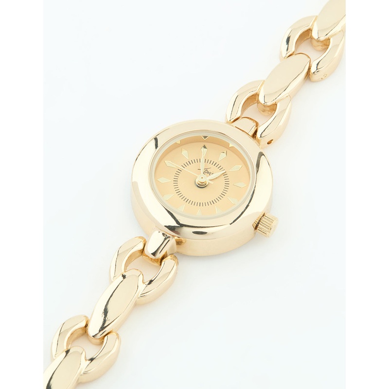 Gold Small Chain Strap Watch