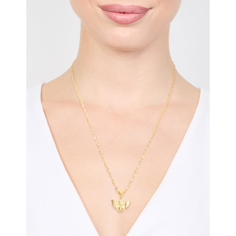 Waterproof Gold Plated Stainless Steel Short Bee Charm Necklace