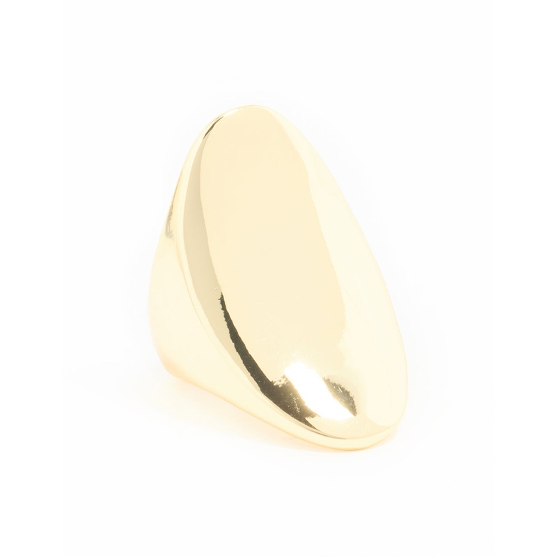 Gold Plated Large Oval Ring|SM|ML