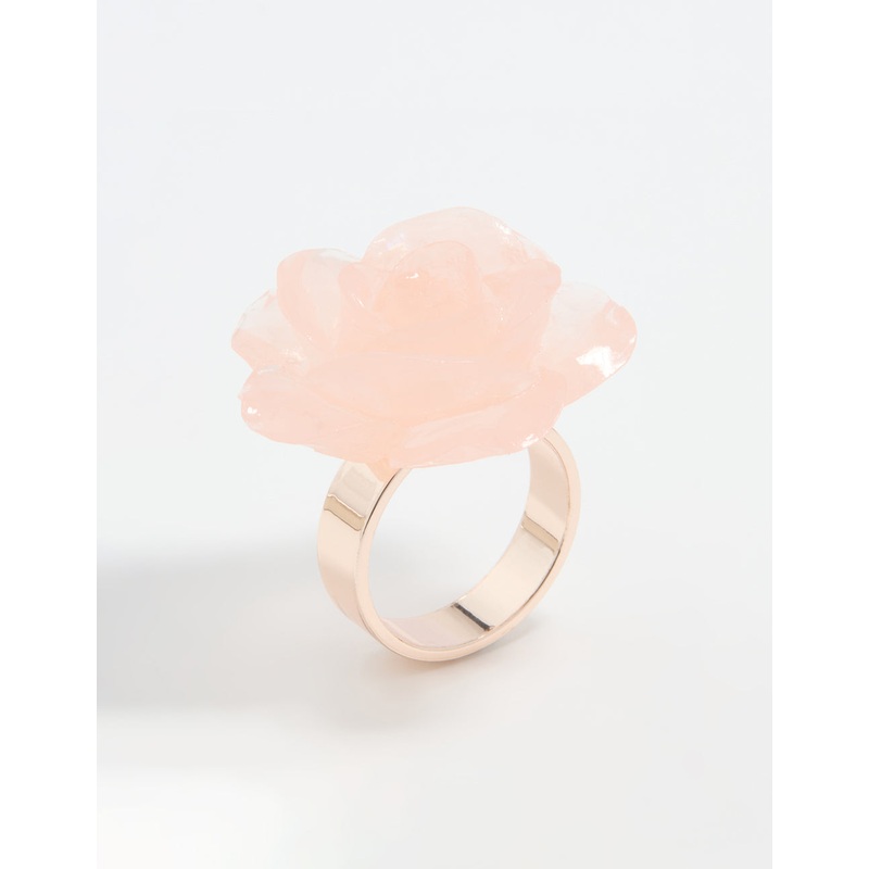 Rose Gold Large Rosette Ring|SM|ML