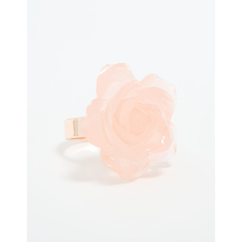 Rose Gold Large Rosette Ring|SM|ML