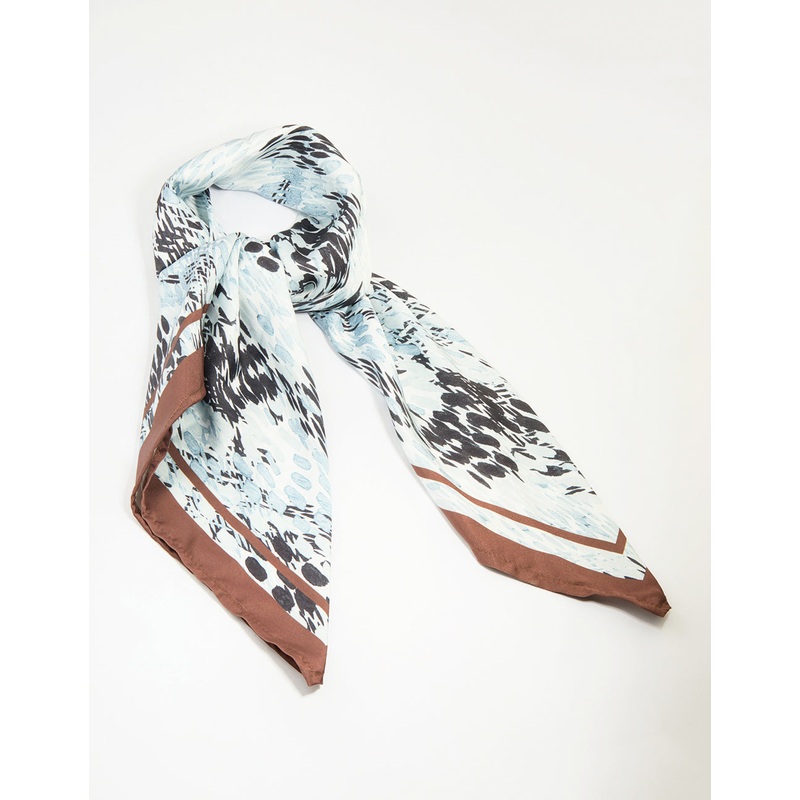 Abstract Animal Print Fabric Scarf