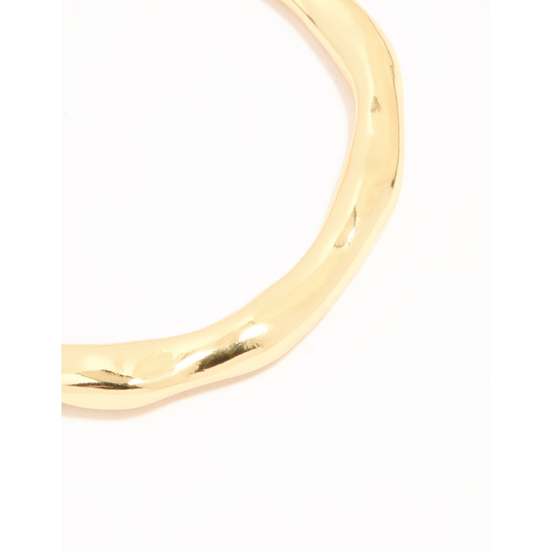 Gold Plated Organic Wrist Cuff