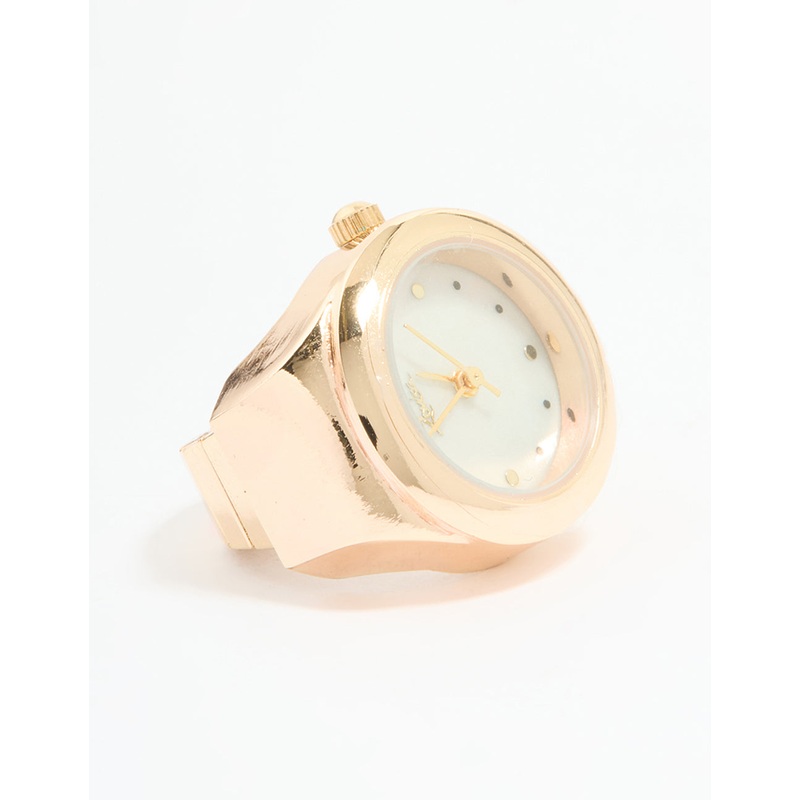 Gold Vintage Watch Ring