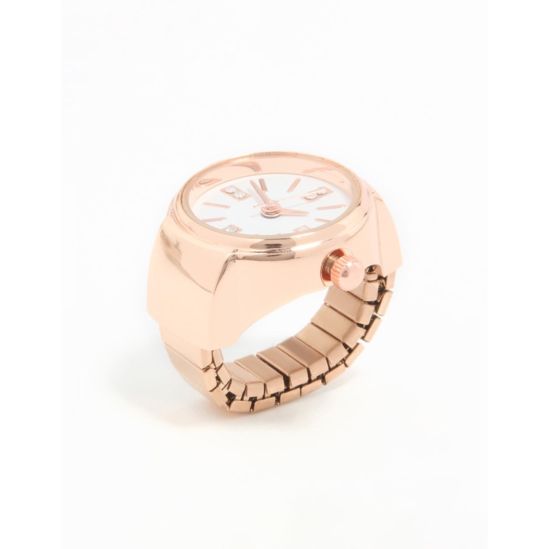 Rose Gold Statement Watch Ring