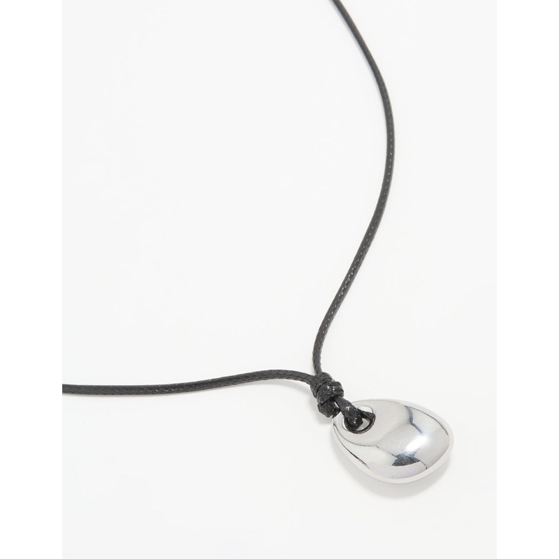 Waterproof Stainless Steel Cord Pendant Necklace
