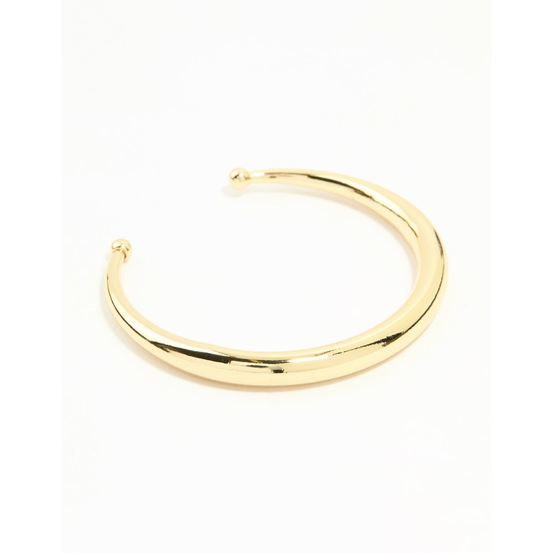 Gold Plated Open Wrist Cuff