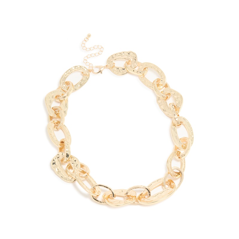Gold Chunky Organic Chain Necklace
