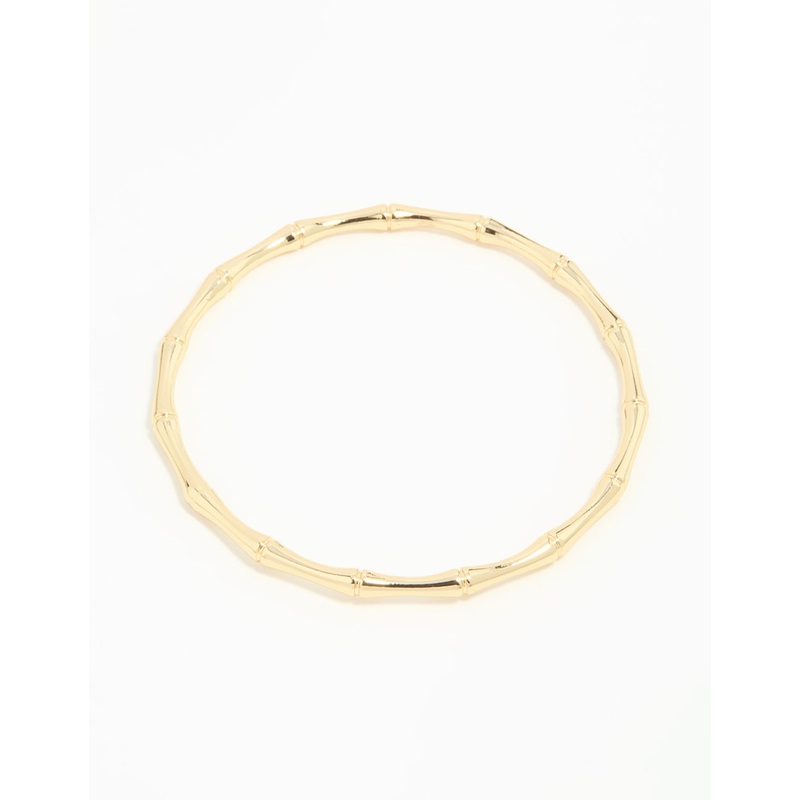 Gold Plated Bamboo Bangle