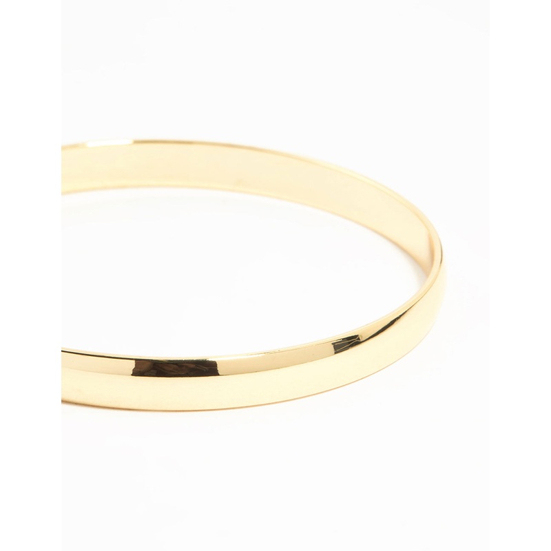 Gold Flat  Bangle