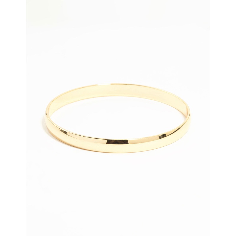 Gold Flat  Bangle