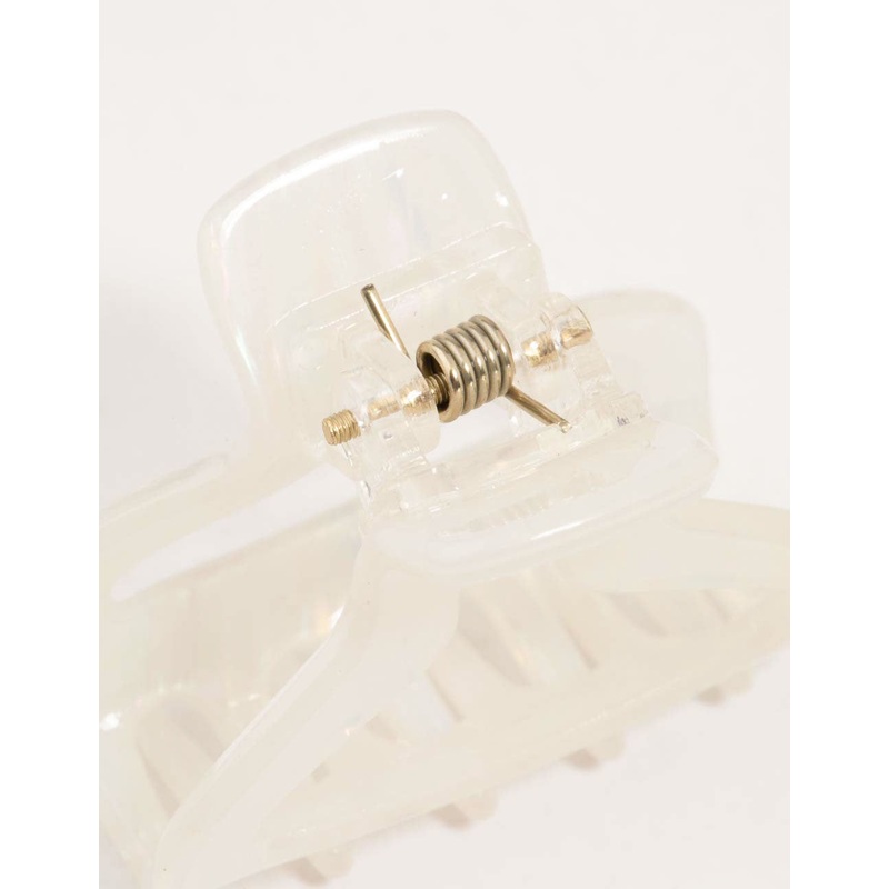 Red & Brown Acrylic Small Shaped Claw Clips 4-Pack