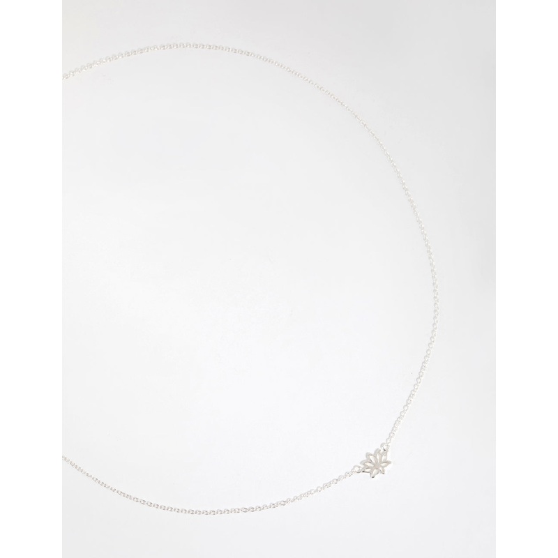 Sterling Silver Lotus Necklace