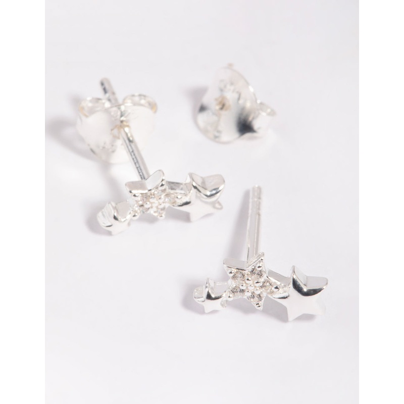 Sterling SIlver Star Stud Earrings