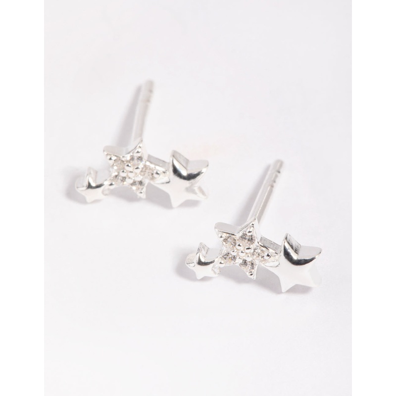 Sterling SIlver Star Stud Earrings