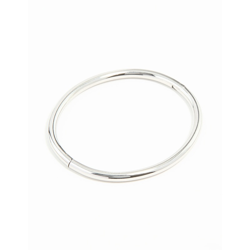 Waterproof Stainless Steel Simple Hinged Bangle