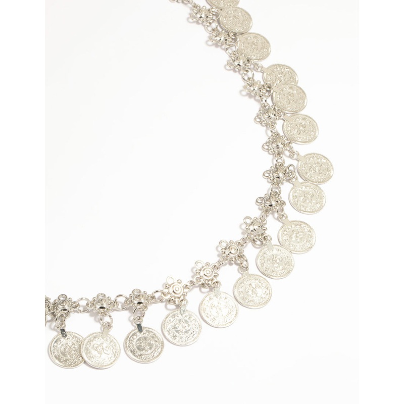 Silver Coin Charm Belt