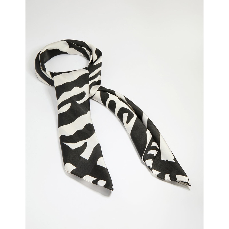 Zebra Print Fabric Scarf
