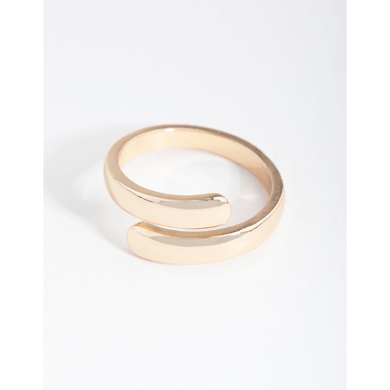 Gold Smooth Wrap Ring|SM|ML