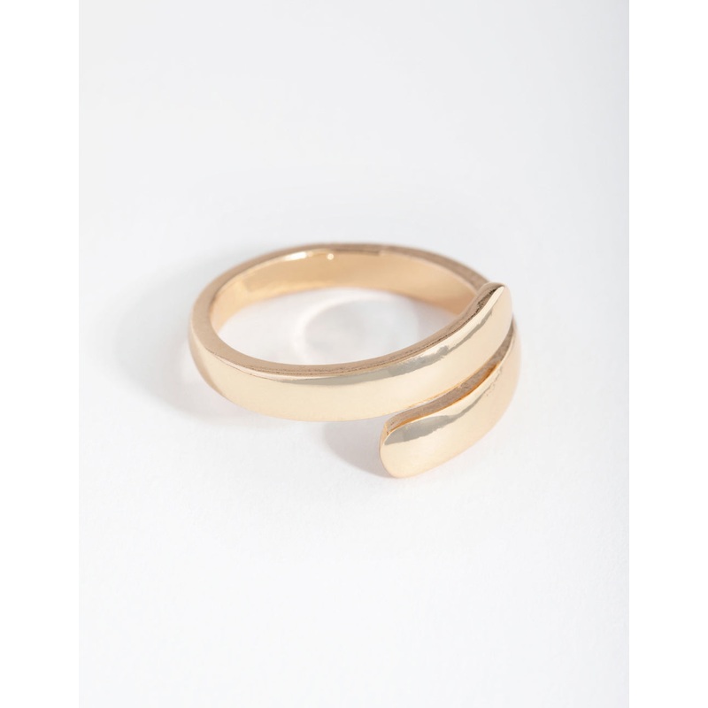 Gold Smooth Wrap Ring|SM|ML