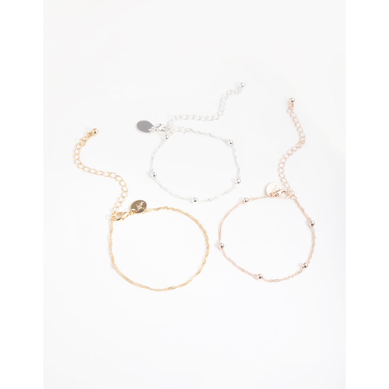 Mixed Metals Mixed Pack Bracelets