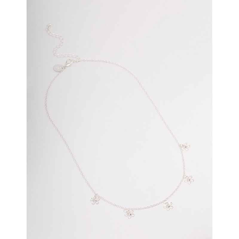 Silver Daisy Garden Necklace