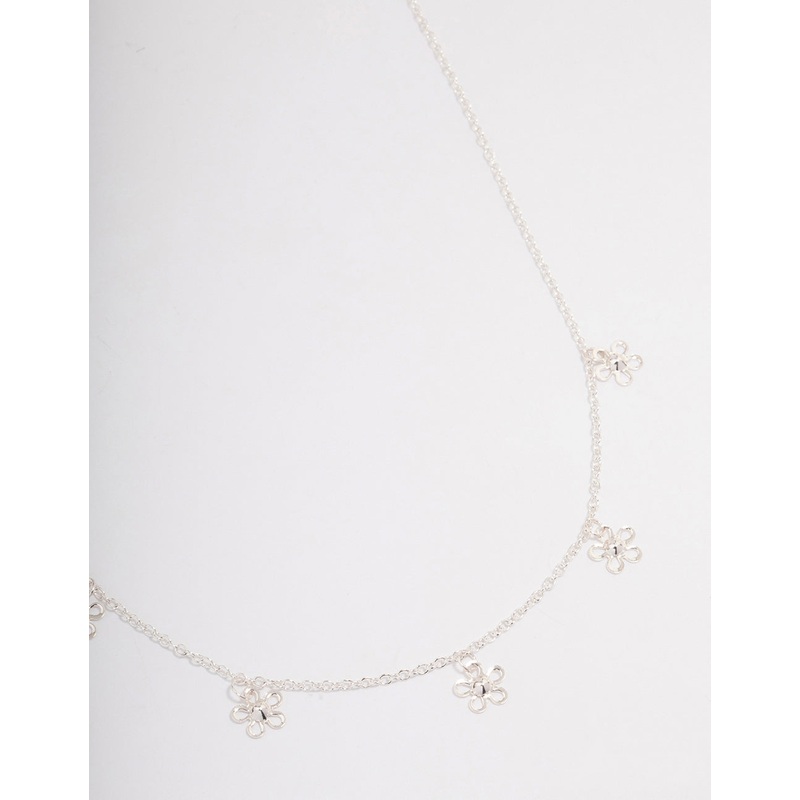 Silver Daisy Garden Necklace