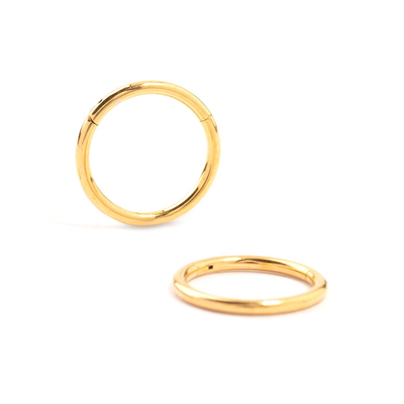 Waterproof Gold Plated Stainless Steel Sleeper Earrings 10 MM