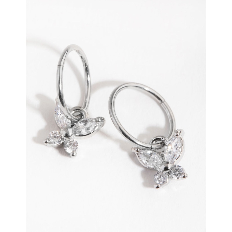 Surgical Steel Butterfly Sleeper Earrings