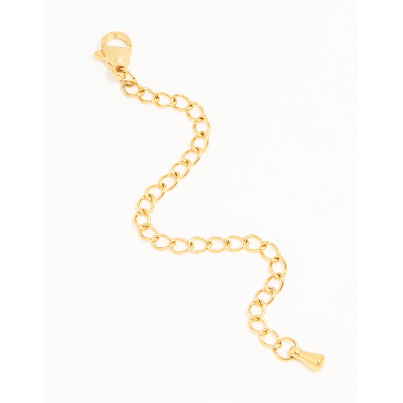 Waterproof Gold Plated Stainless Steel Necklace Extender Chain