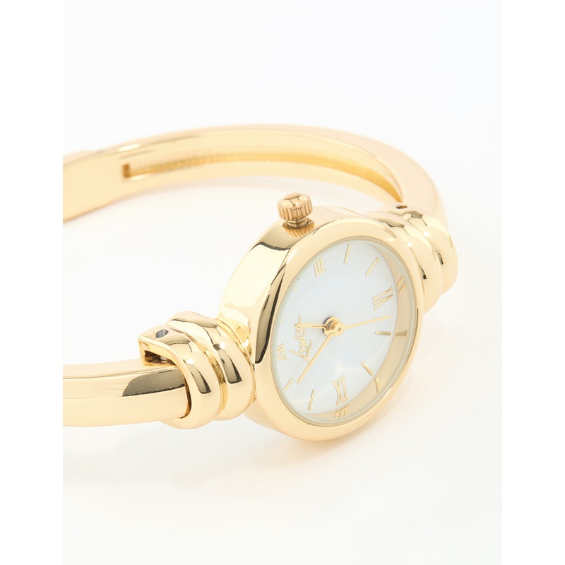 Gold Round Watch Bangle