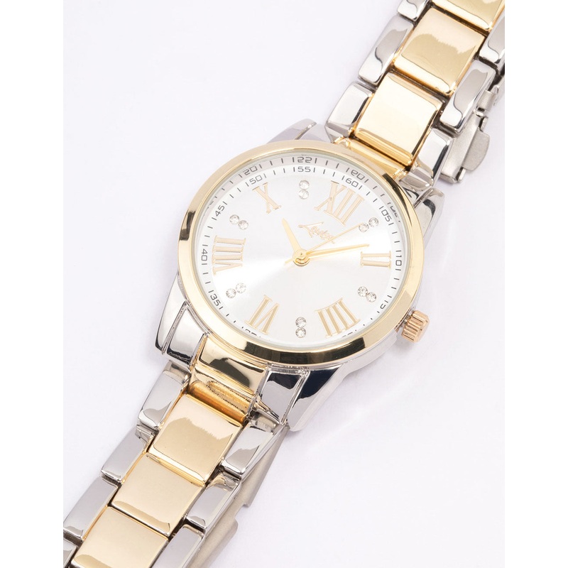 Mixed Metal Two Toned Watch