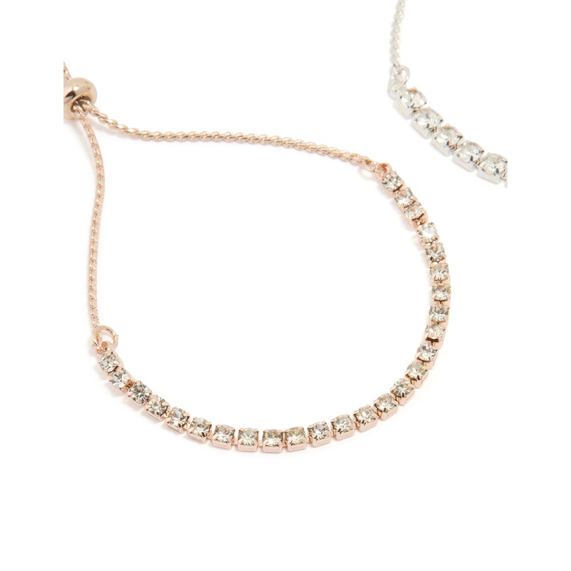 Mixed Metal Classic Cup Chain Tennis Bracelet Pack