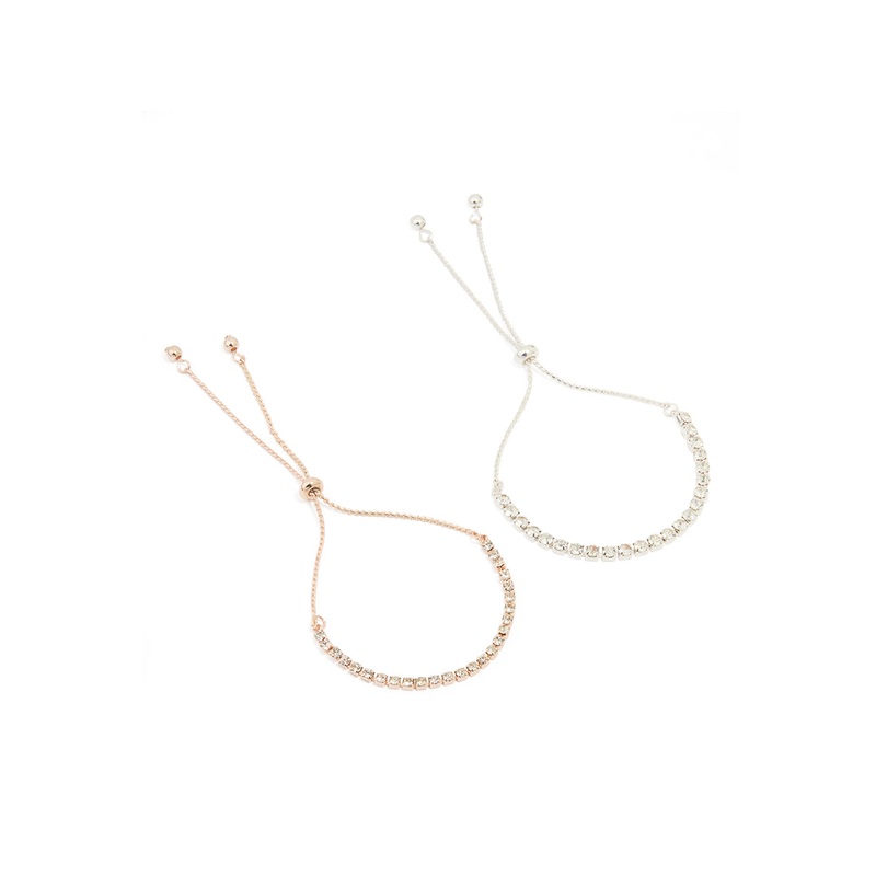 Mixed Metal Classic Cup Chain Tennis Bracelet Pack