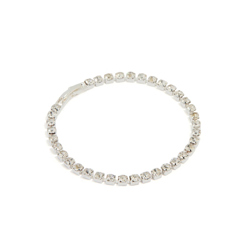 Silver Diamante Tennis Bracelet